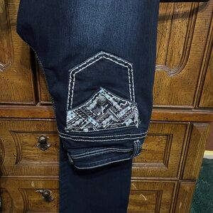 Embellished Dark Wash Jeans